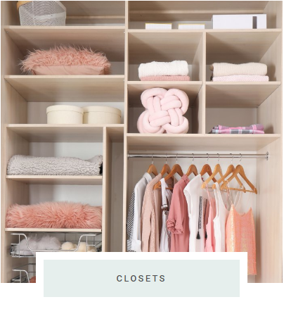 Experience tranquility and efficiency with meticulously organized closets tailored to your lifestyle and preferences. Our team will work closely with you to craft a customized storage solution that harmonizes with your needs and aesthetics.